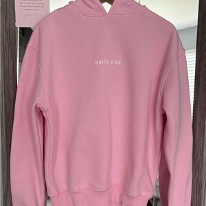 White Fix oversized leisure Posey hoodie